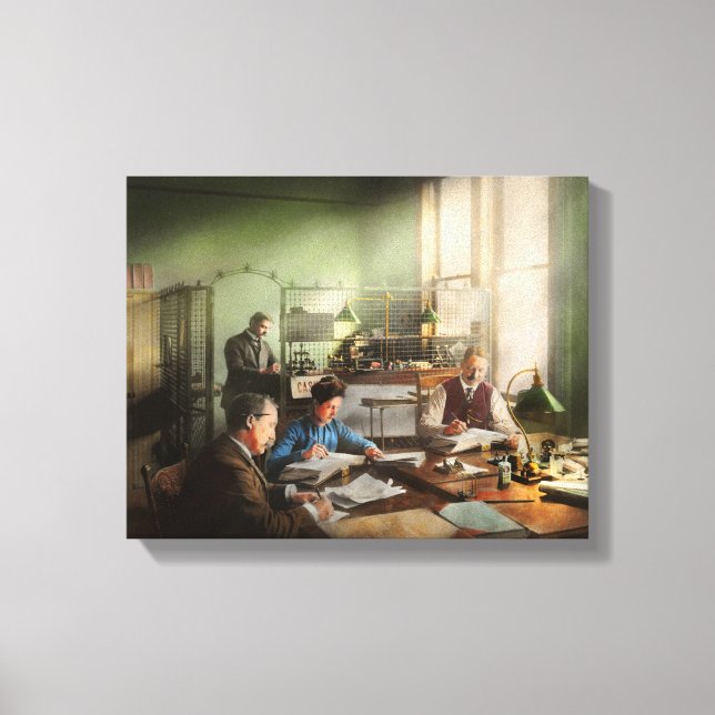 Räkenskapsförare - Bokföringsavdelningen är 1902 Canvastryck (Framsida)