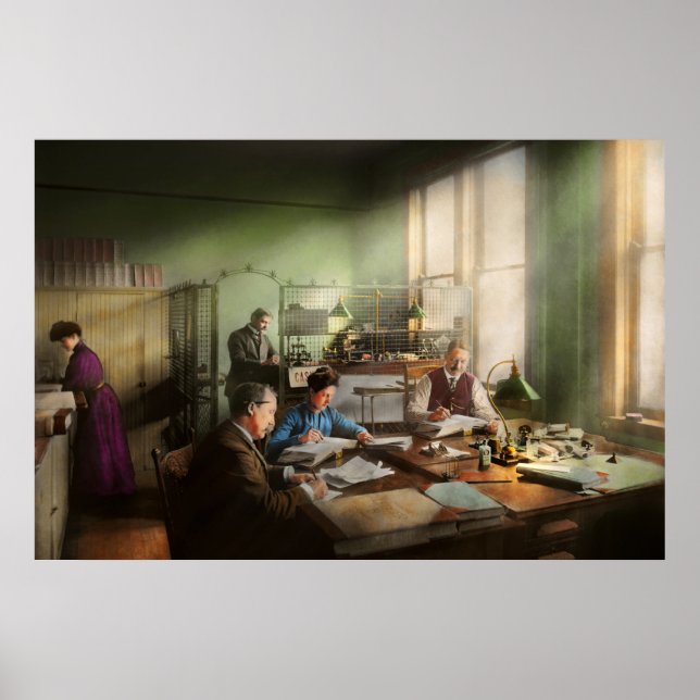 Räkenskapsförare - Bokföringsavdelningen är 1902 Poster (Framsidan)