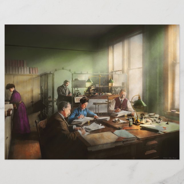 Räkenskapsförare - Bokföringsavdelningen är 1902 Reklamblad (Framsidan)