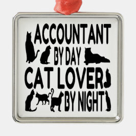 Räkenskapsförare efter dagskvällen efter natt julgransprydnad metall