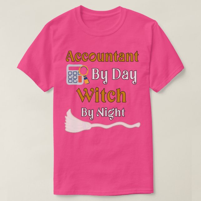 Räkenskapsförare efter dagsljakt vid natten 6 t shirt (Design framsida)