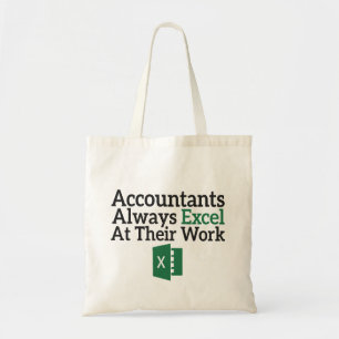 Räkenskapsförare Excel alltid i sitt arbete Tygkasse
