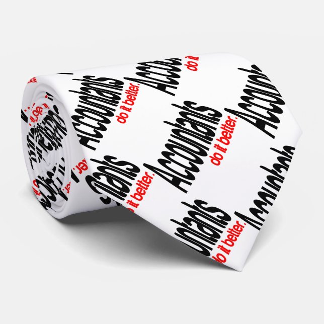 Räkenskapsförare gör det bättre slips (Rullad)