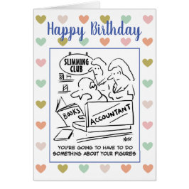 Räkenskapsförare på en limming-Klubb Hälsningskort