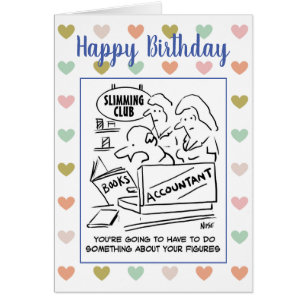 Räkenskapsförare på en limming-Klubb Hälsningskort