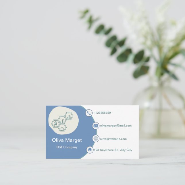 Räkenskapsförare/revisor/bokhållare/Affärskort Visitkort (Stående Fram)