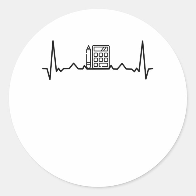 Räkenskapsförare Runt Klistermärke (Framsida)