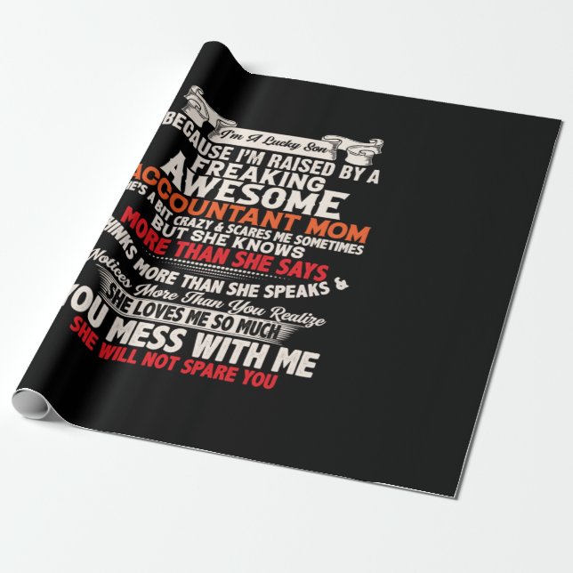 Räkenskapsföraren Gift | Fantastisk Accountant Mam Presentpapper (Utrullad)