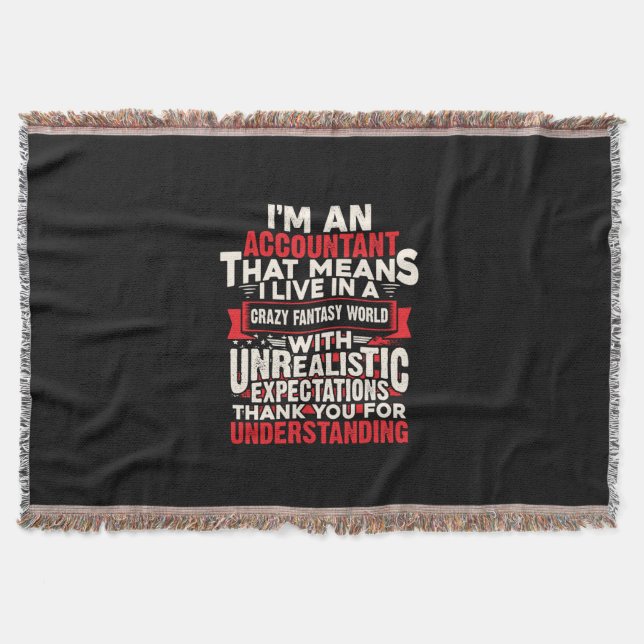 Räkenskapsföraren Gift | Jag är revisor Filt (Framsidan)