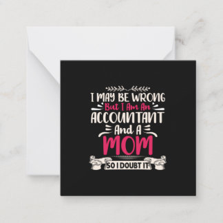 Räkenskapsföraren Gift | Räkenskaper och Mamma Anteckningskort