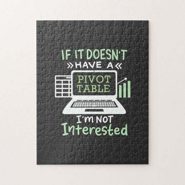 Räkenskapsföraren har en pivottabell Bord Pussel (Vertikal)