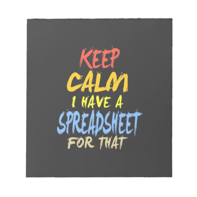 Räkenskapsföraren har ett kalkylblad för detta anteckningsblock (Framsida)