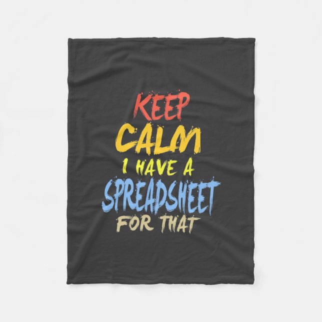 Räkenskapsföraren har ett kalkylblad för detta fleecefilt (Framsidan)