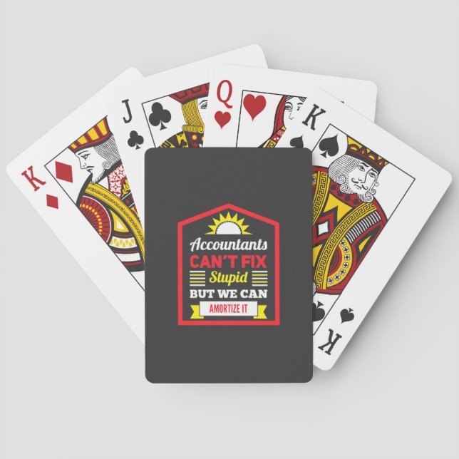 Räkenskapsföraren kan åtgärda det casinokort (Baksidan)