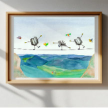 Räkenskapsföraren Poster konsthöjning Bok