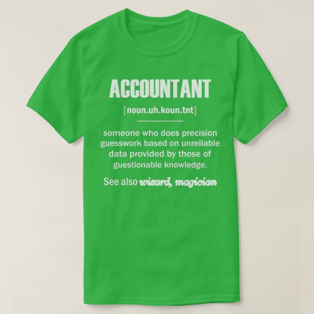 Räkenskapsgåvor T Shirt (Design framsida)