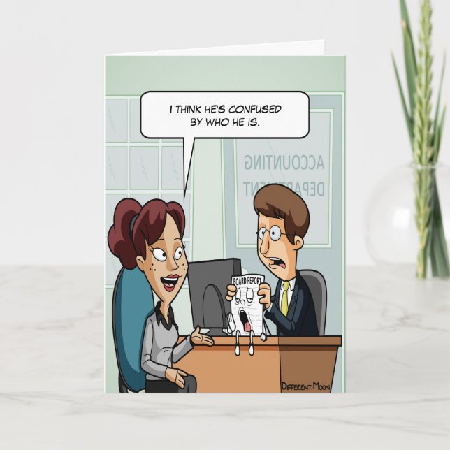 Räkenskapsnämnd: Pun Birthday Card Kort (Framsida)