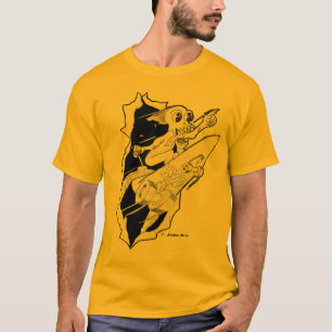 Raket driven Skateboard T-shirt
