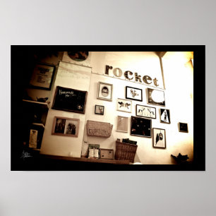 Raket Edinburgh [trycket] Poster