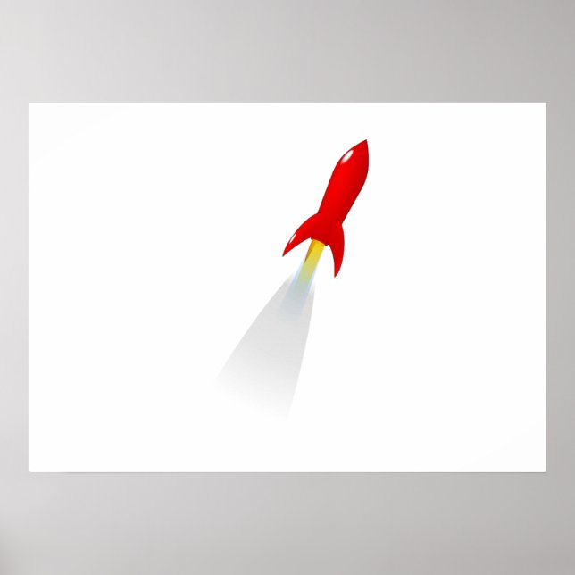 Raket för tecknad poster (Framsidan)