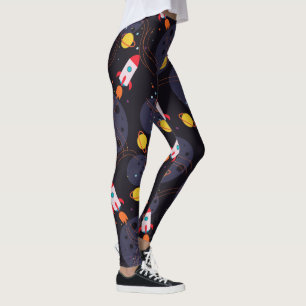 Raket i rymden leggings