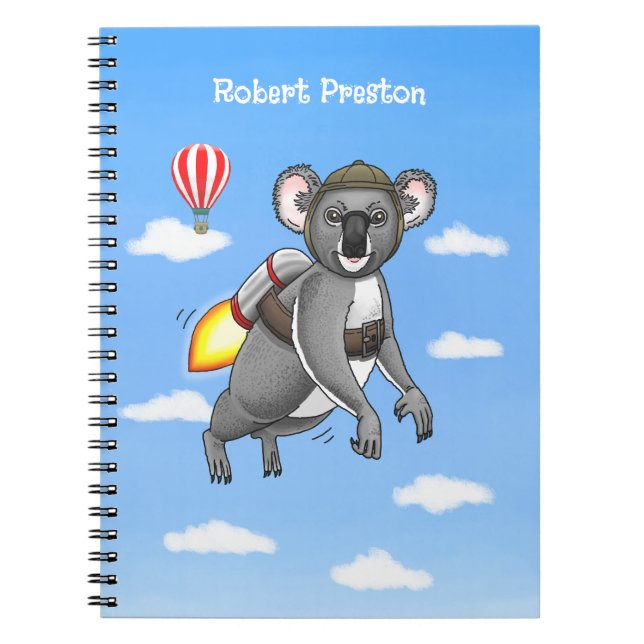 Raket Koala Anteckningsbok (Framsidan)