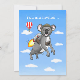 Raket Koala Björn Inbjudningar