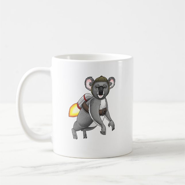 Raket Koala Kaffemugg (Vänster)