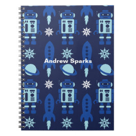 Raket, Robotar, Planeter Rymdflotta Anteckningsbok