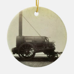 "Raket" som är designat vid George Stephenson Julgransprydnad Keramik