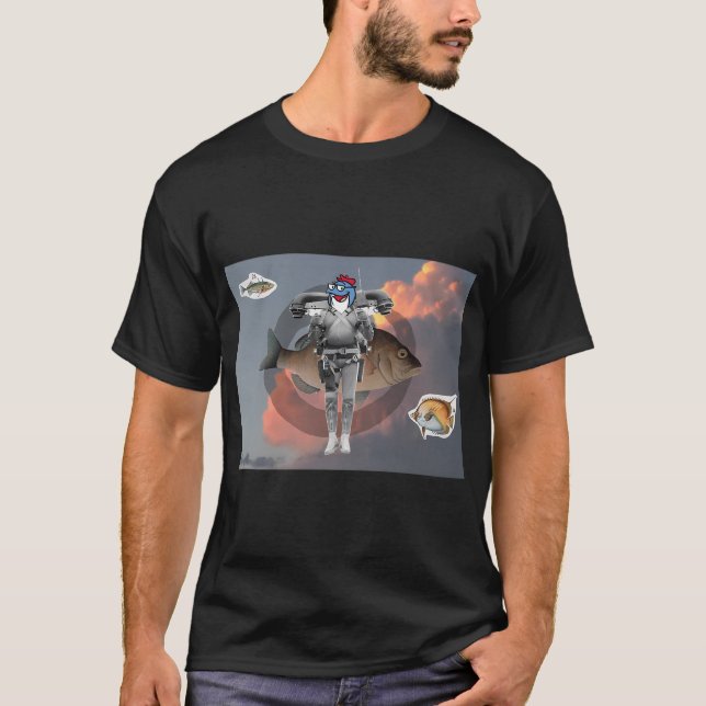 Raket tonfisk t shirt (Framsida)
