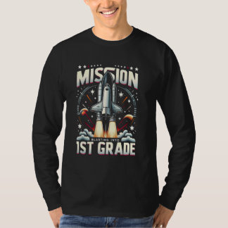Raketavfall från första Klass Back to school T Shirt