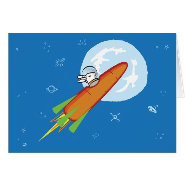 RAKETBULLE HÄLSNINGSKORT (Framsidan Horizontal)