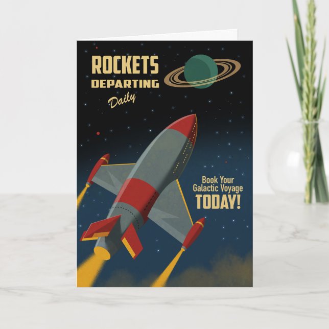 Raketer som avgår dagligen kort (Framsida)