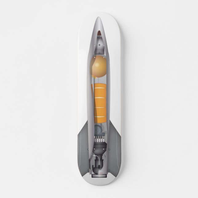 Raketeter Skateboard Bräda 19,5 Cm (Framsida)