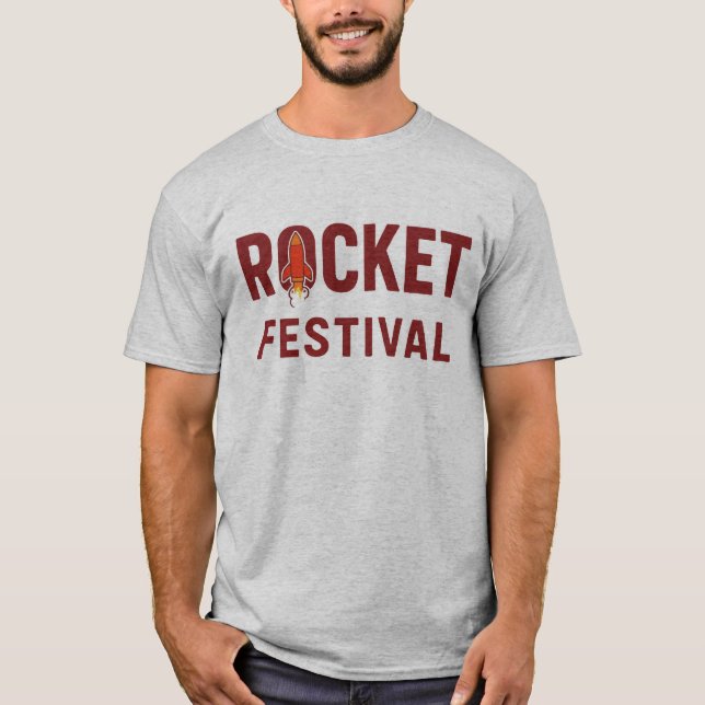 raketfestival t shirt (Framsida)