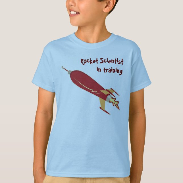 Raketforskare i utbildning t-shirt (Framsida)