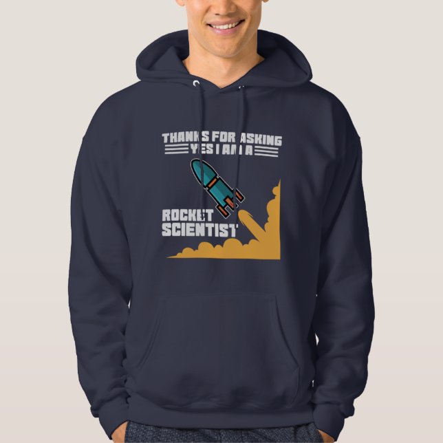Raketforskare, raketforskare hoodie (Framsida)