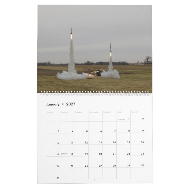 Raketkalender för 2014 OAMC Kalender (Jan 2027)