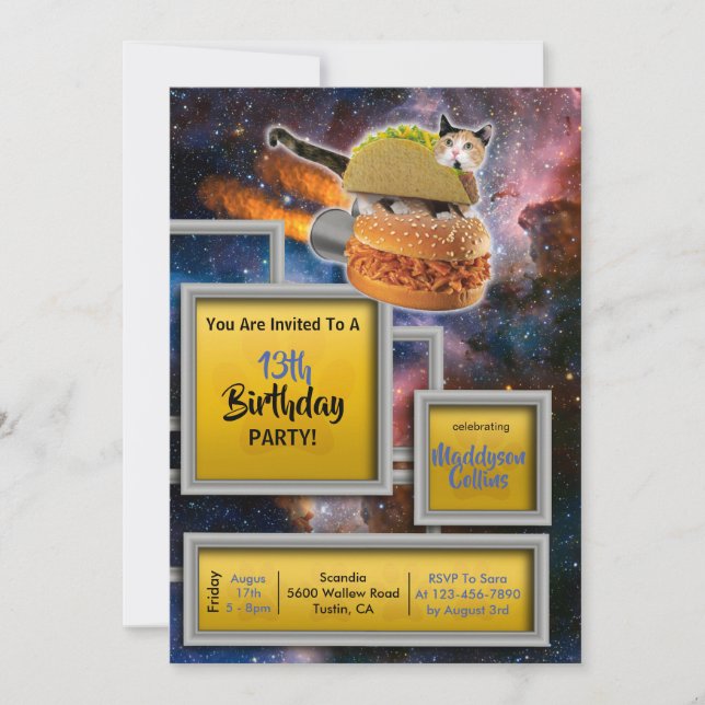 Raketkattleverans - praktisk inbjudan (Framsida)