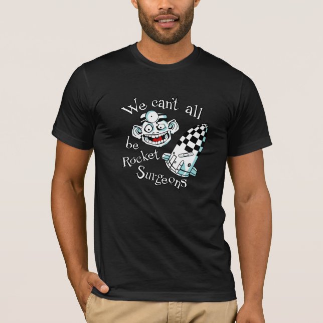 Raketkirurgutslagsplats Tee Shirt (Framsida)
