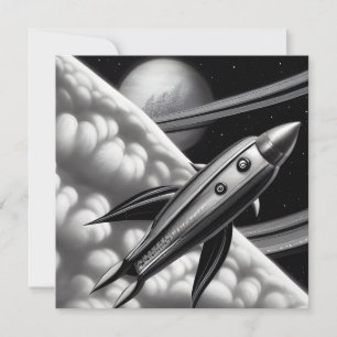 Raketkort för det surreala Retro-utrymmet