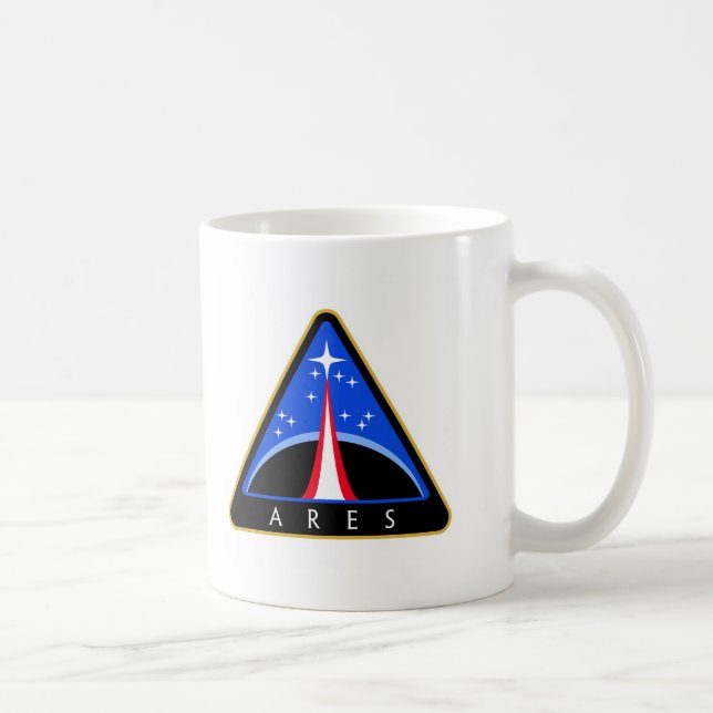 Raketlogotyp för NASA Ares Kaffemugg (Höger)