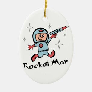 Raketman Julgransprydnad Keramik