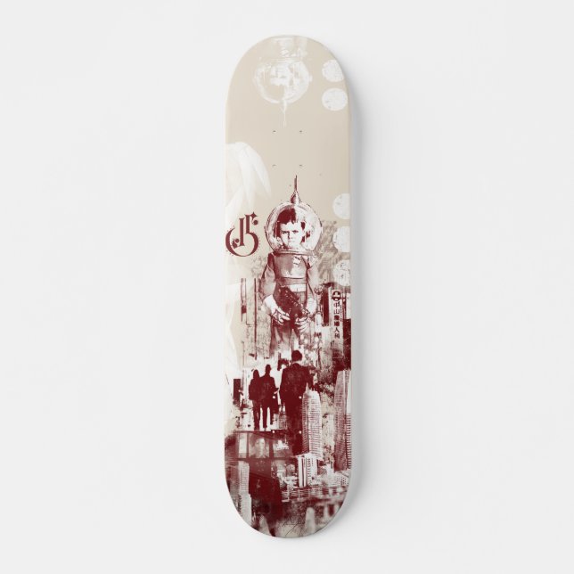 RAKETPOJKEDÄCK OLD SCHOOL SKATEBOARD BRÄDA 18 CM (Framsida)