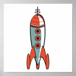 Raketraket för radiofrekvenser poster