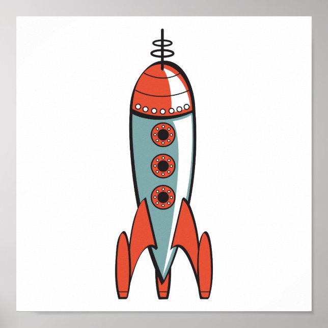Raketraket för radiofrekvenser poster (Framsidan)