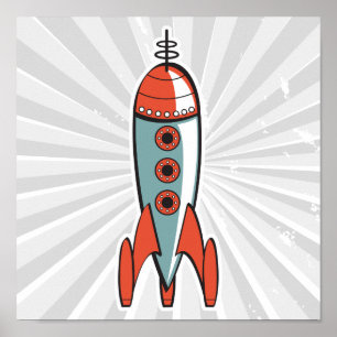 Raketraket för radiofrekvenser poster