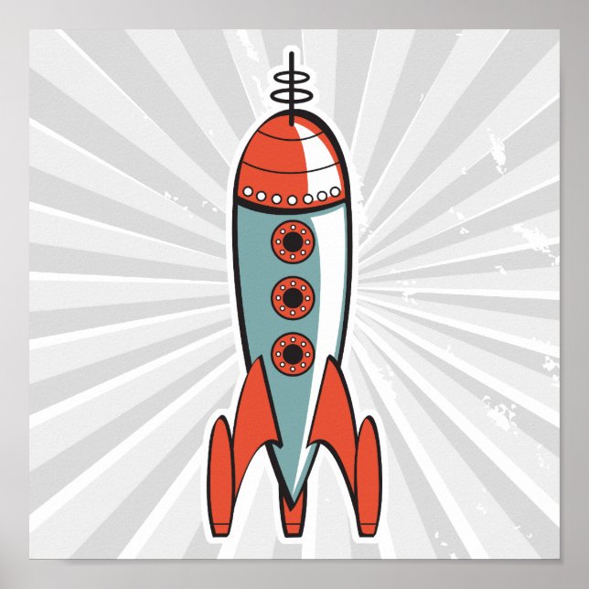 Raketraket för radiofrekvenser poster (Framsidan)