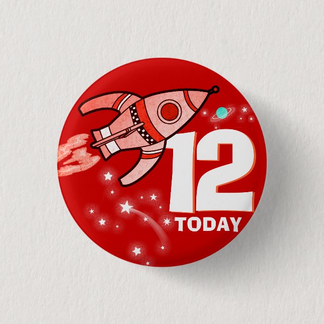 Raketröda pojkar i åldern 12 knappar (Framsida)